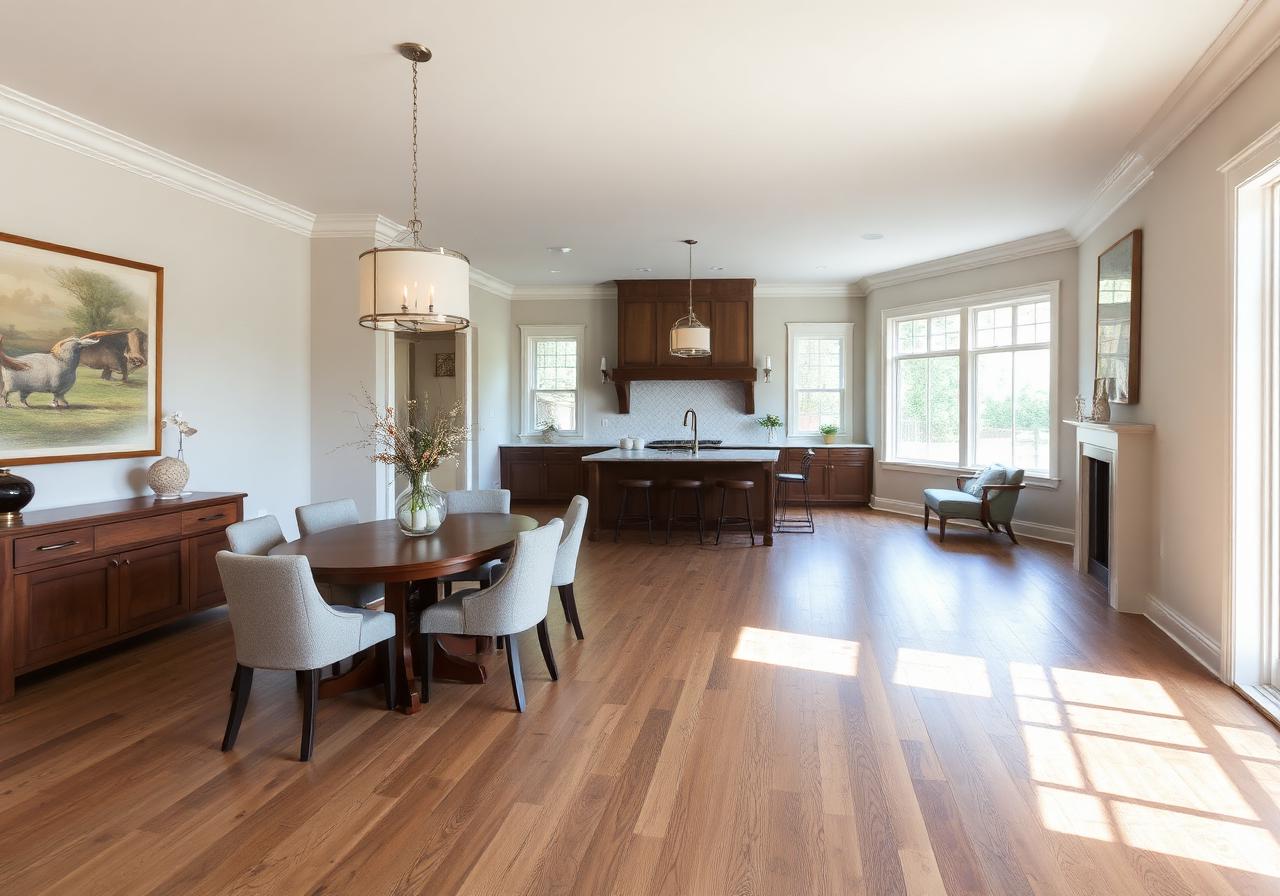 Rustic Hickory Dining installed by Flooring Proz in Worcester, MA