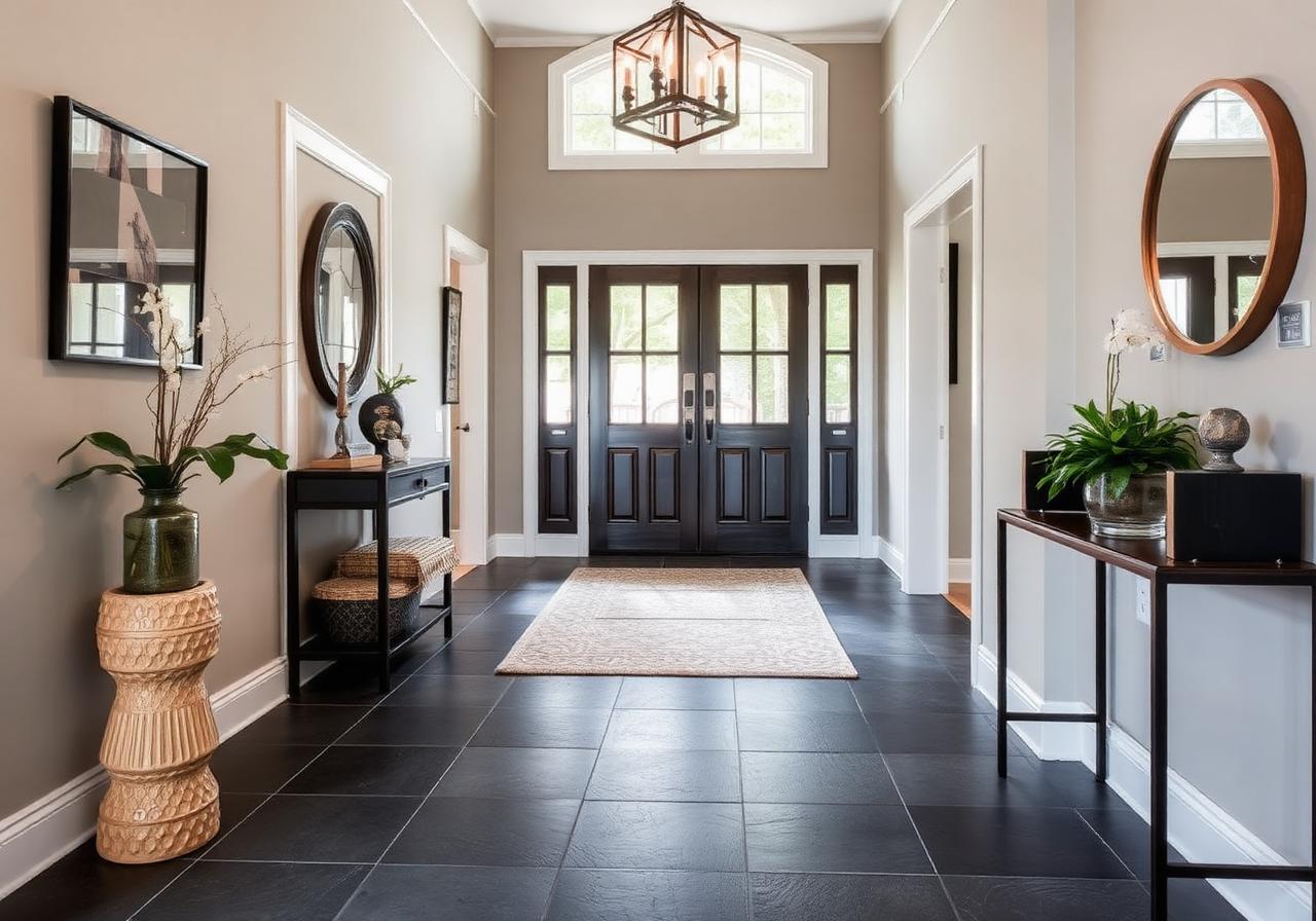 Charcoal Slate Entryway installed by Flooring Proz in Stamford, CT